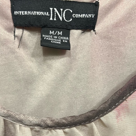 INC International Concepts Striped Long Sleeve Top - Size Medium ๐ - Picture 6 of 6